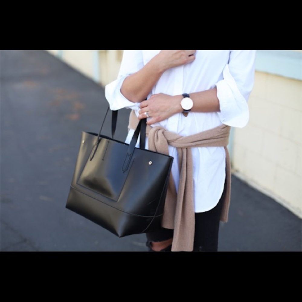 J Crew Uptown Leather Tote
